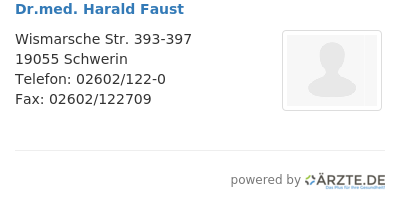 Dr med harald faust