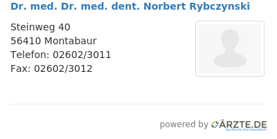 Dr med dr med dent norbert rybczynski