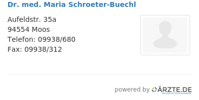 Dr med maria schroeter buechl