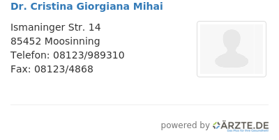 Dr cristina giorgiana mihai