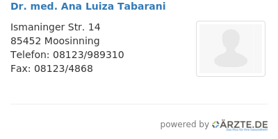 Dr med ana luiza tabarani