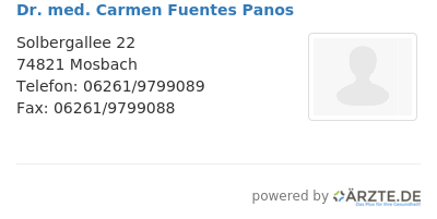 Dr med carmen fuentes panos