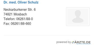 Dr med oliver schulz 320384