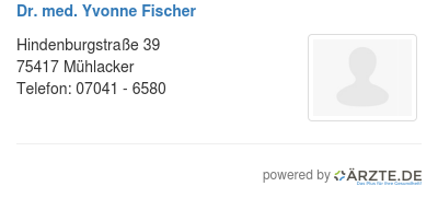 Dr med yvonne fischer