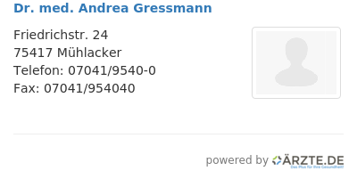 Dr med andrea gressmann