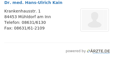 Dr med hans ulrich kain