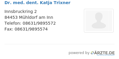 Dr med dent katja trixner 543238