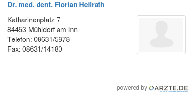 Dr med dent florian heilrath