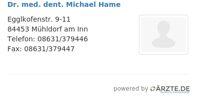 Dr med dent michael hame