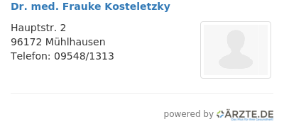 Dr med frauke kosteletzky