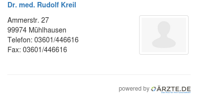 Dr med rudolf kreil