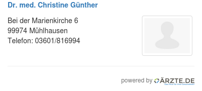 Dr med christine guenther 585743