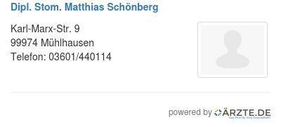 Dipl stom matthias schoenberg