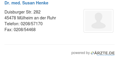 Dr med susan henke