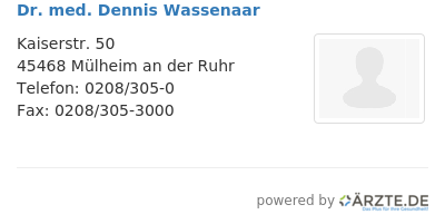 Dr med dennis wassenaar