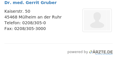 Dr med gerrit gruber