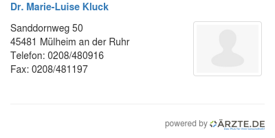 Dr marie luise kluck