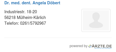 Dr med dent angela doebert