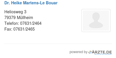 Dr heike martens le bouar