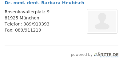Dr med dent barbara heubisch