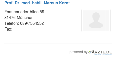 Prof dr med habil marcus kernt