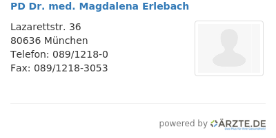 Pd dr med magdalena erlebach