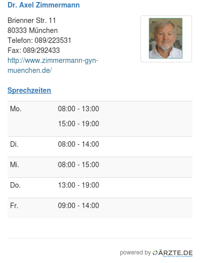 Dr axel zimmermann