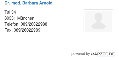Dr med barbara arnold