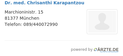 Dr med chrisanthi karapantzou