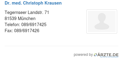 Dr med christoph krausen