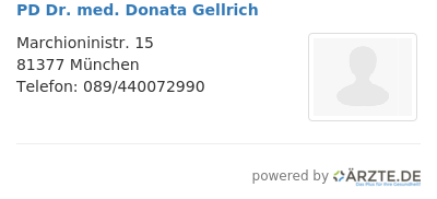 Pd dr med donata gellrich