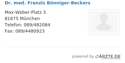 Dr med franzis boenniger beckers
