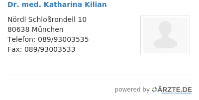 Dr med katharina kilian 520984