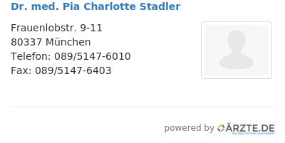 Dr med pia charlotte stadler