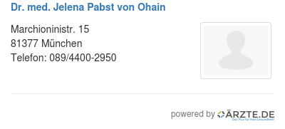 Dr med jelena pabst von ohain 588677