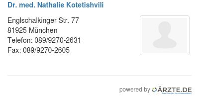 Dr med nathalie kotetishvili