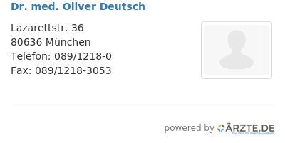 Dr med oliver deutsch