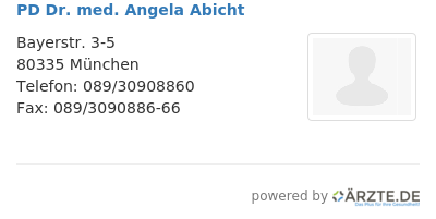 Pd dr med angela abicht