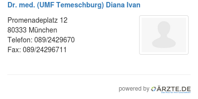 Dr med diana ivan