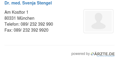 Dr med svenja stengel