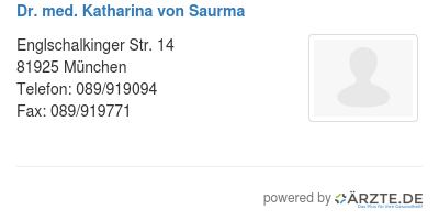 Dr med katharina von saurma