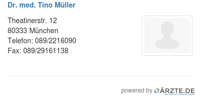 Dr med tino mueller