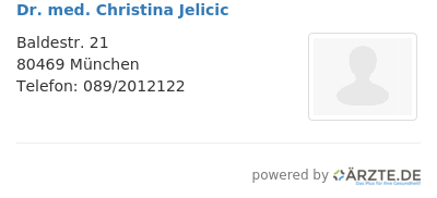 Dr med christina jelicic