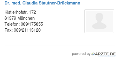 Dr med claudia stautner brueckmann
