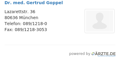 Dr med gertrud goppel