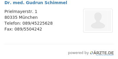 Dr med gudrun schimmel