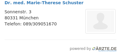 Dr med marie therese schuster