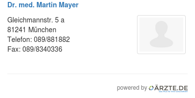 Dr med martin mayer 253904