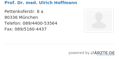 Prof dr med ulrich hoffmann 583540
