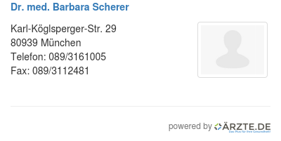 Dr med barbara scherer